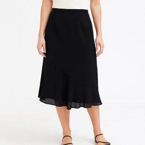 *Oblique Petite Black Skirt